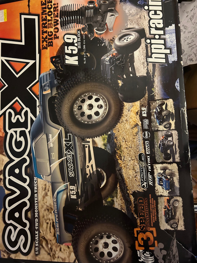 HPI savage XL 5.9 Nitro   Remote control truck  in Hobbies & Crafts in Moose Jaw