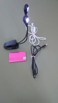 Clip-On LED Reading Light and Power Bank 1,350mAh  at $10.00 eac