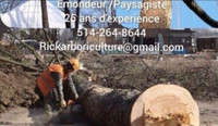 **COUPE ARBRE; ÉMONDAGE,TREE CUTTING & PRUNING/25ans Exp**