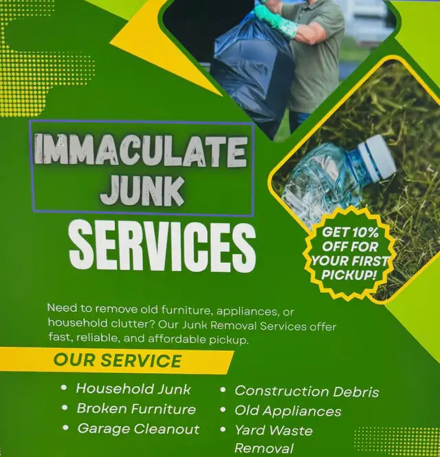 Immaculate Junk Services436980100126494720