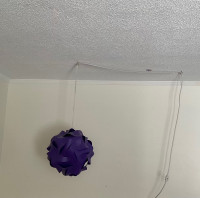 Purple pendant lamp