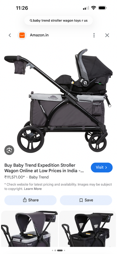 Baby Trend Expedition Stroller Wagon with car seat adapter, View more