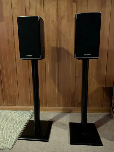 RTI A1 Polk Audio Bookshelf Speakers with Stands, View more