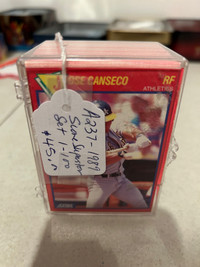 1989 Score SUPERSTAR SET Baseball Cards Canseco Showcase 320