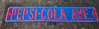Pepsi Cola - Vintage - Street sign