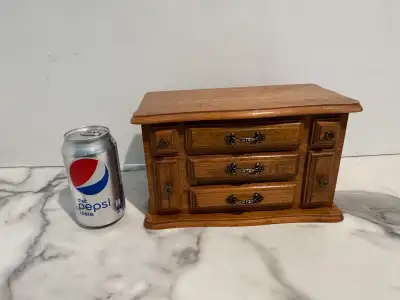 Vintage Wooden Dresser Style Jewelry Box. $35. , View more