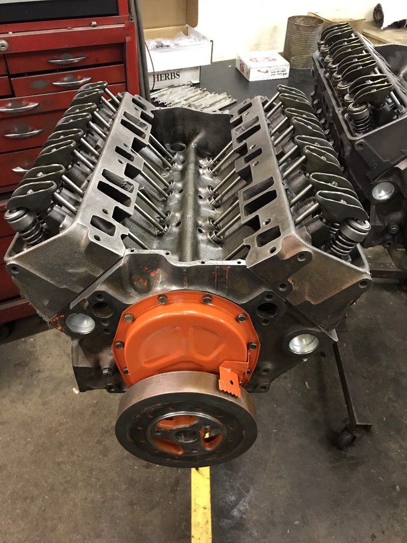 350 CHEV SMALL BLOCK CHEVY 3970010 4 BOLT MAIN FLAT TOP 1972 SBC