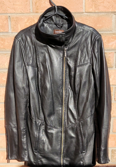 Women's Black Danier Leather Jacket (Thinsulate), View more