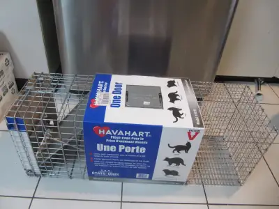 Up for sale is a Victor Brand Havahart Large Heavy Duty One Door Live Animal Cage Trap brand new and...