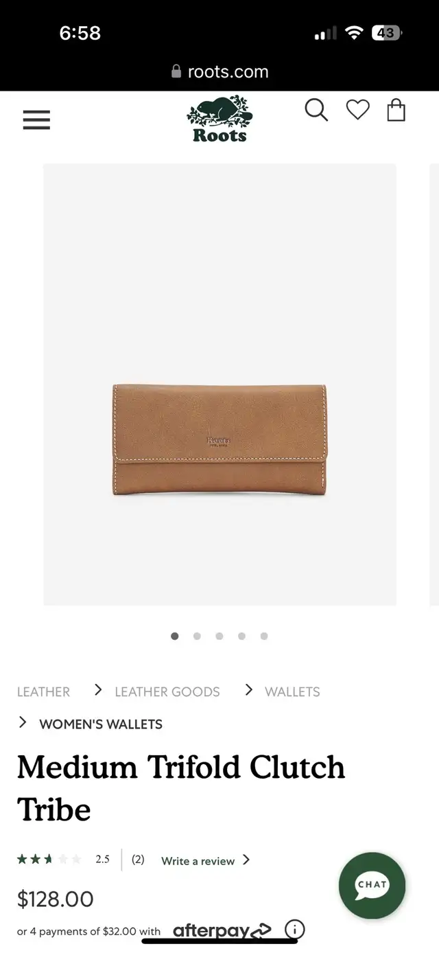 Roots women’s tri-fold wallet in Women's - Bags & Wallets in Oshawa / Durham Region - Image 5