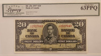 Canada $20 1937 – Legacy 63PPQ