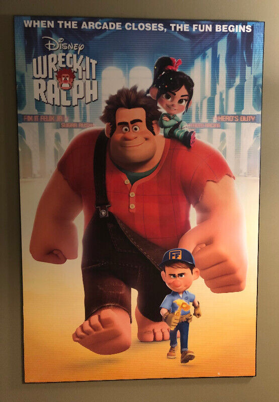2 full-size  movie posters from theatre mounted-Like New in Arts & Collectibles in Edmonton