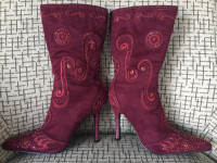 Ladies Stiletto Beaded Boots size 7 ($20 O.B.O.)