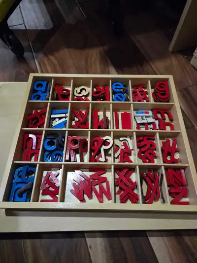 Montessori Movable Alphabet with Box - Print, View more