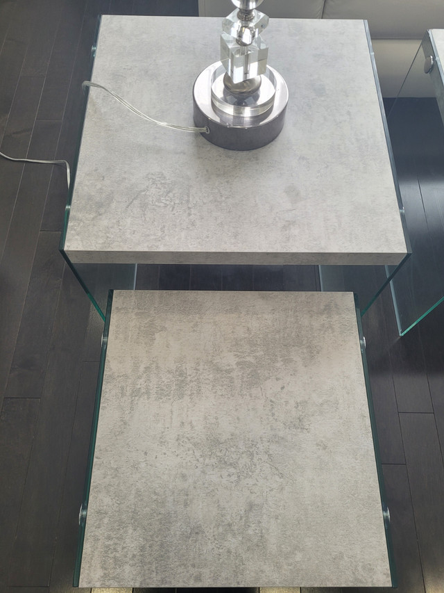 3 Piece Dining\Living Room Light Grey Coffee Table Set in Coffee Tables in Mississauga / Peel Region - Image 2