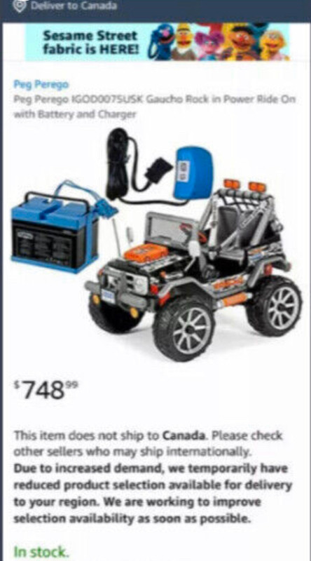 Excellent! Peg perego Jeep in Other in City of Toronto - Image 3