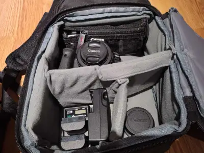 cannon 90d camera body lens batteries chargers, View more