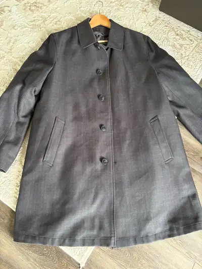 London Fog Manhattan Men’s Car Coat Jacket Black L Regular, View more