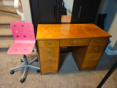 Free desk and chair, View more