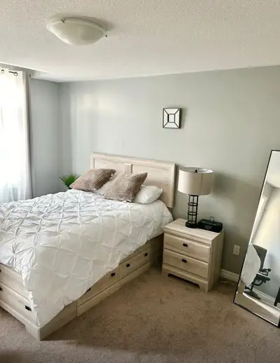 Bright, clean and quiet in a newly renovated townhouse. Large newly furnished room for rent , privat...