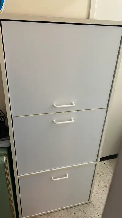 White Storage Cabinet-123 x 54 x 30.5 cm, View more