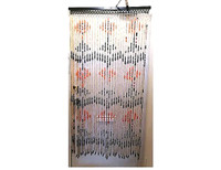 Hand made natural wood beads curtain for door