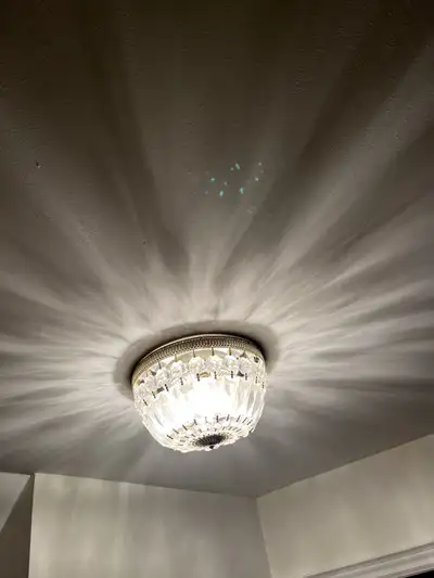 2 Crystal Chandeliers ceiling lights $50 each, View more