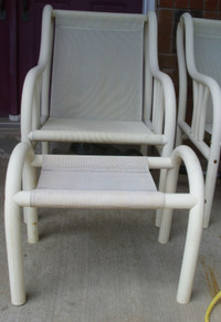 Outdoor Foot Stool and Chairs
