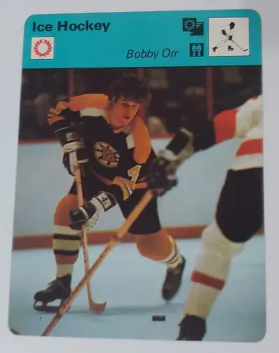 Vintage 1977 BOBBY ORR Sportscaster Photo Boston Bruins, View more