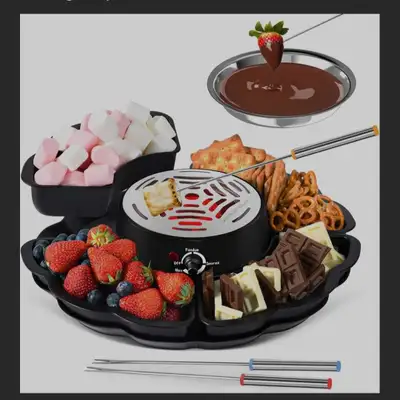 ELECTRIC  S'MORES  MAKER  &  FONDUE  POT  (NEW IN BOX), View more
