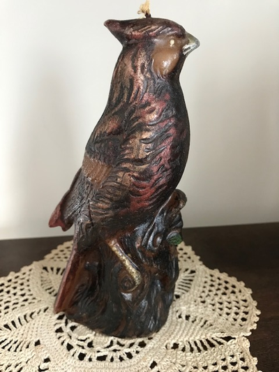 #1) Cardinal Bird - $20 Height is 7 1/2 “ or 19cm. Perfect condition #2) Beer Bottle - $10 Height is...