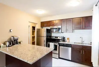 This fantastic large 1 bedroom unit is located in a completely renovated, secure building in the Tre...