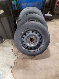 215/60R16 Snow Tires and Rims