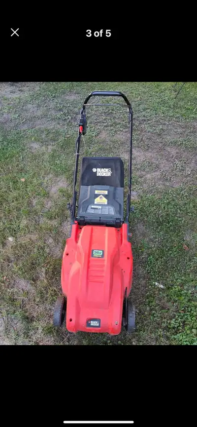 Black & Decker lawnmower , View more