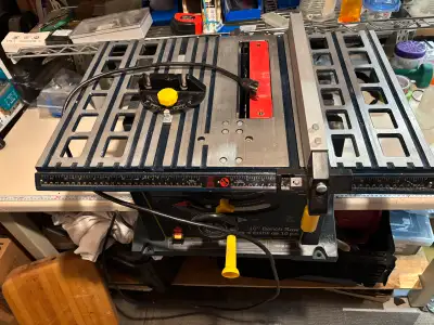 Mastercraft 10” table saw with adjustable height, View more