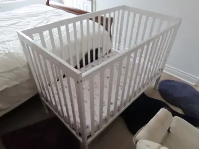Adjustable height crib, View more