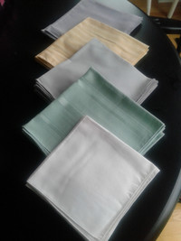 Washable Cloth Napkins, various colours, sets of 4