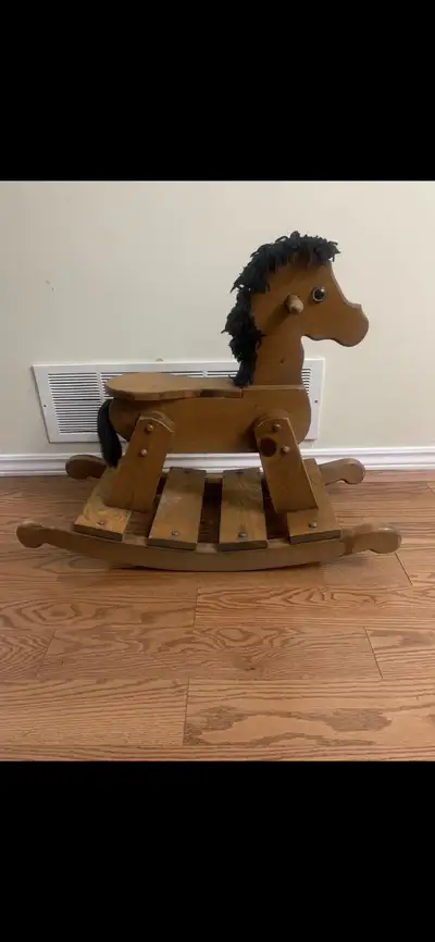 Fun Rocking Horse for Kids This beautiful, small, and sturdy Childs Rocking Horse is handmade skillf...