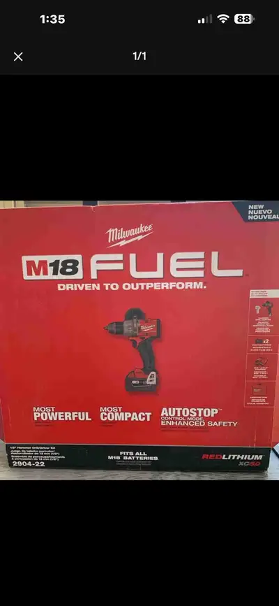 brand new M18 Milwaukee  drill , View more