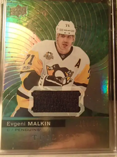 carte de hockey upper deck trilogy  evgani malkin jersey SP62854393383425127