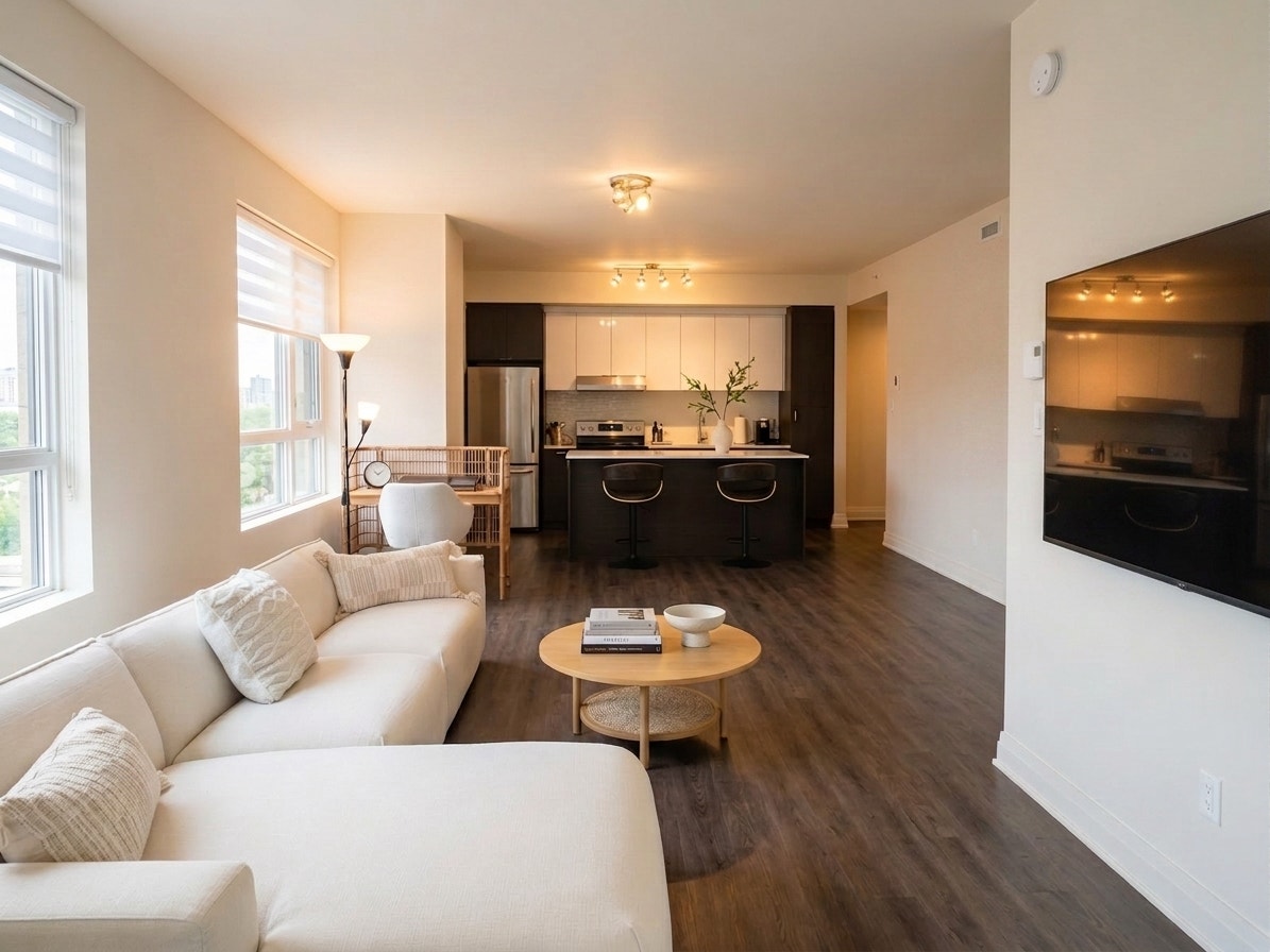 2 Bed 2 Bath in Côte St-Luc | Indoor Garage, Pool, Gym — photo 3