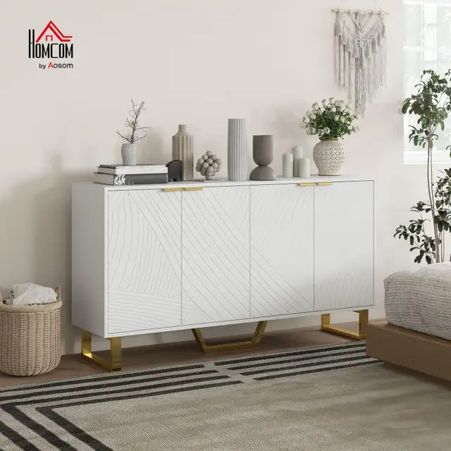 New HOMCOM Sideboard Cabinet with Adjustable Shelves in Hutches & Display Cabinets in City of Toronto - Image 3