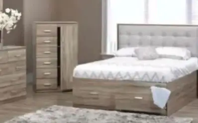 Wooden Bed Frame with Storage Drawers, View more