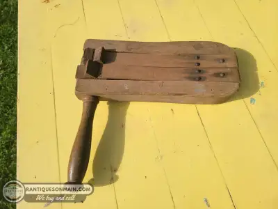 Antique WW1 Wooden Air Raid Clacker, View more
