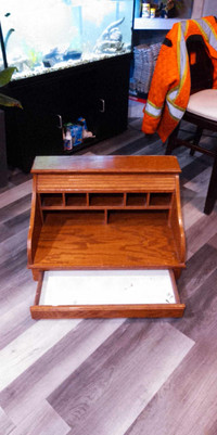 Oak mail desk top