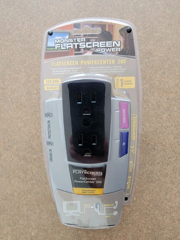 *New Monster PowerCenter 200 Stage 1 v2.0clean power protector. in General Electronics in Ottawa