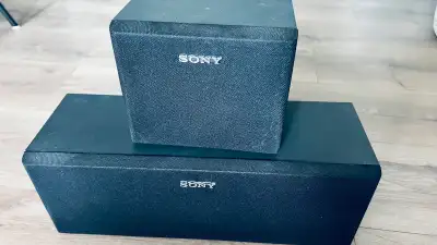 Sony Center Speaker + Surround Speaker with Speaker Wire , View more