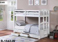 TWIN/TWIN BUNKBED WITH TRUNDLE, ONLY 849
