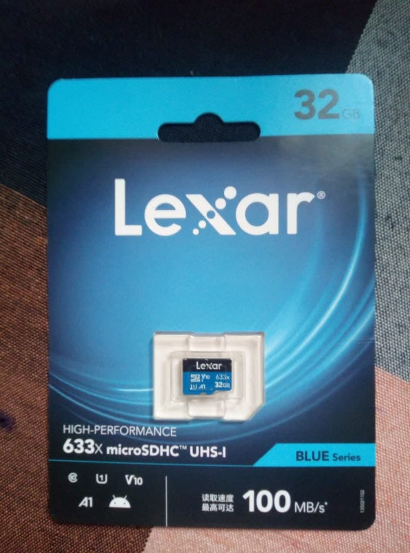 Carte  de mémoire microSD 32GB Lexar 633X dans Cartes-mémoires et clés USB  à Laval/Rive Nord