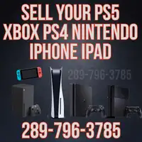 SELL YOUR PS5 XBOX PS4 NINTENDO IPHONE